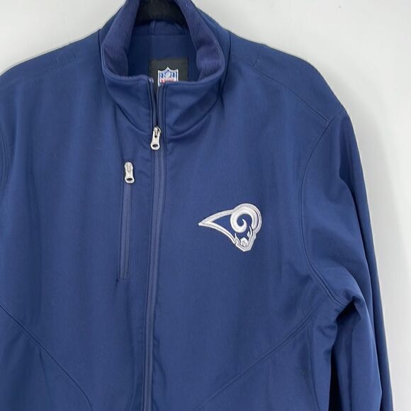 Los Angeles Rams Hands High Strong Side Soft Shell Jacket - Navy - Picture 2 of 8